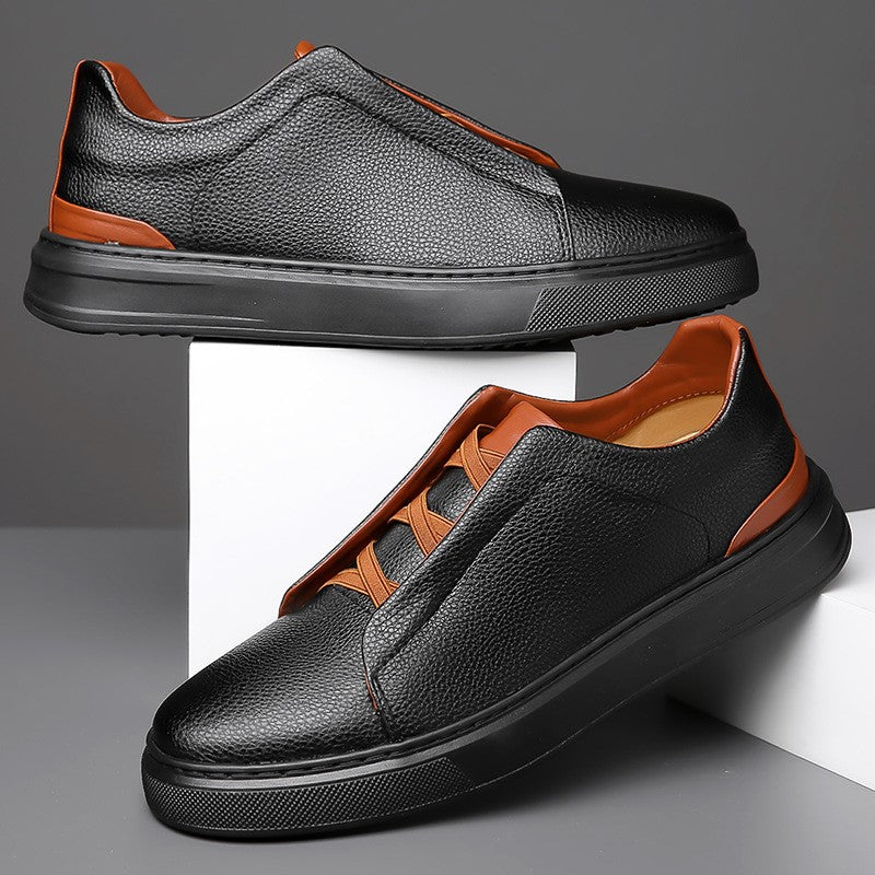 James Scott Low-Top Sneakers with Elastic Lace