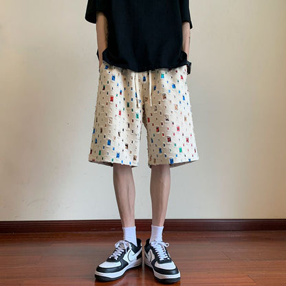 James Scott Neon Glitch Shorts