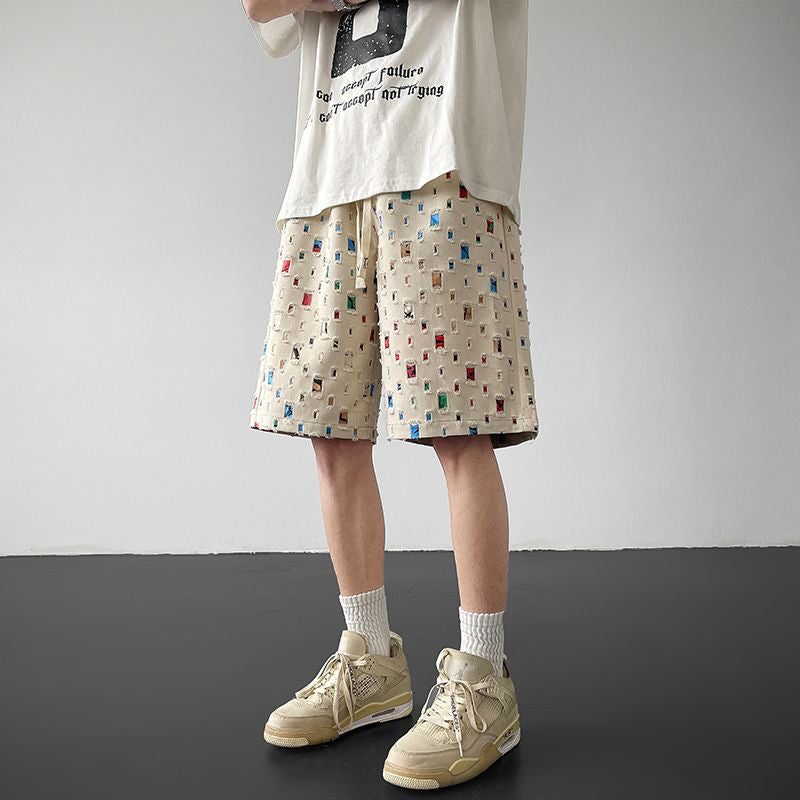 James Scott Neon Glitch Shorts
