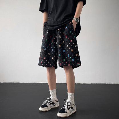 James Scott Neon Glitch Shorts