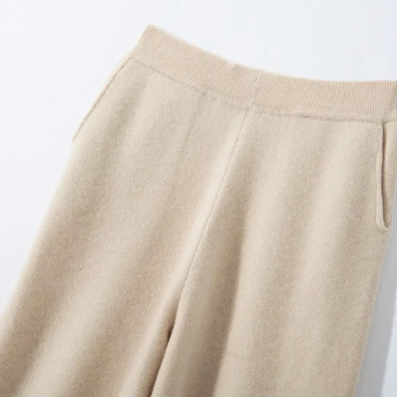 Luxe Flanelle Wide-Leg Pants by Camille Martin