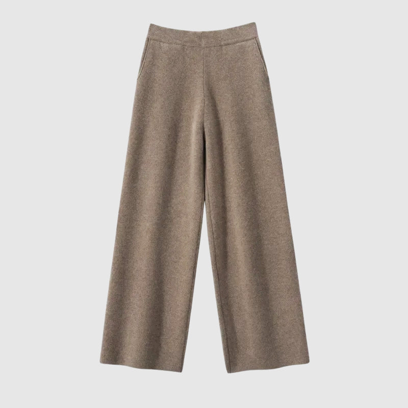 Luxe Flanelle Wide-Leg Pants by Camille Martin