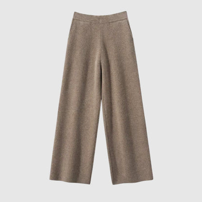 Luxe Flanelle Wide-Leg Pants by Camille Martin