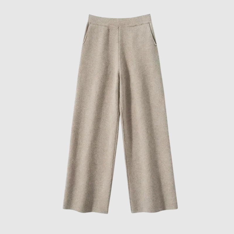Luxe Flanelle Wide-Leg Pants by Camille Martin