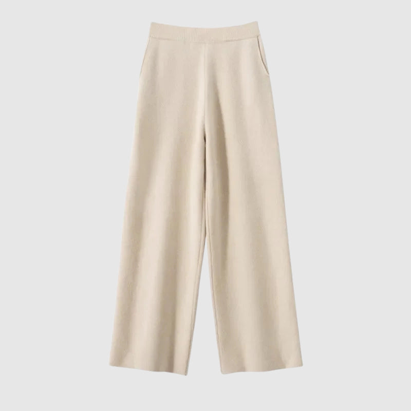 Luxe Flanelle Wide-Leg Pants by Camille Martin
