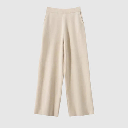 Luxe Flanelle Wide-Leg Pants by Camille Martin