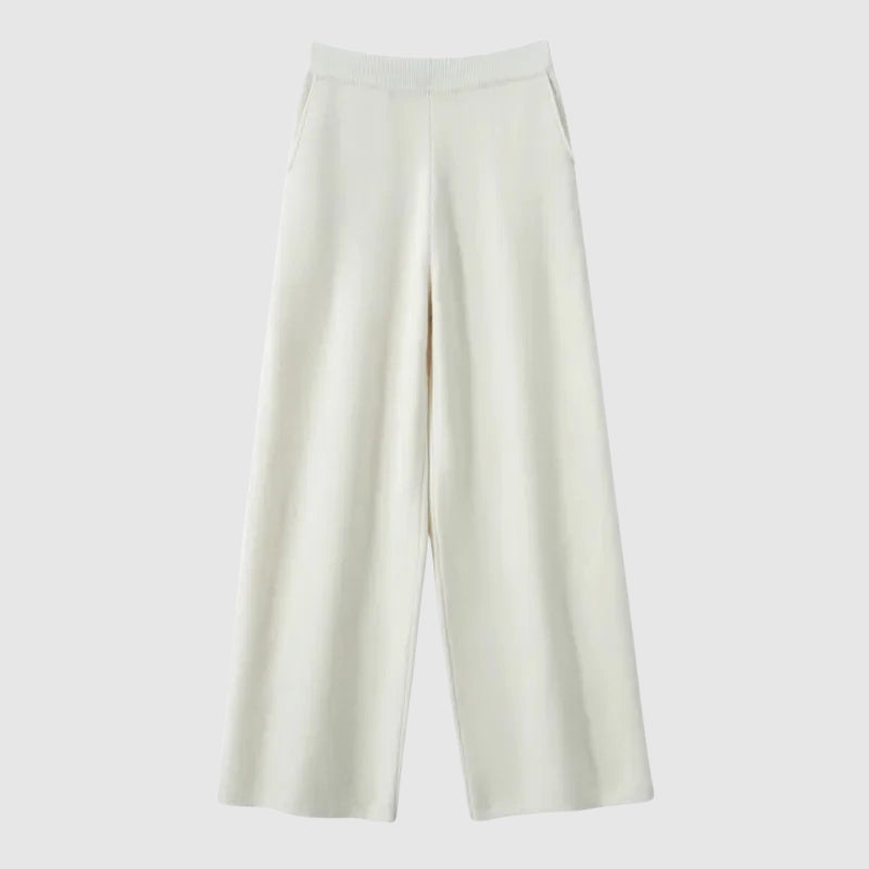 Luxe Flanelle Wide-Leg Pants by Camille Martin