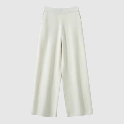 Luxe Flanelle Wide-Leg Pants by Camille Martin