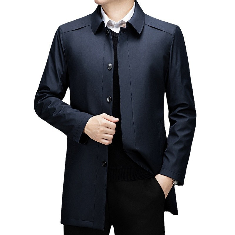 Men Business Casual Windbreaker