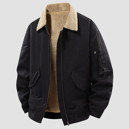 Men’s Cotton Winter Jacket with Fleece Lining