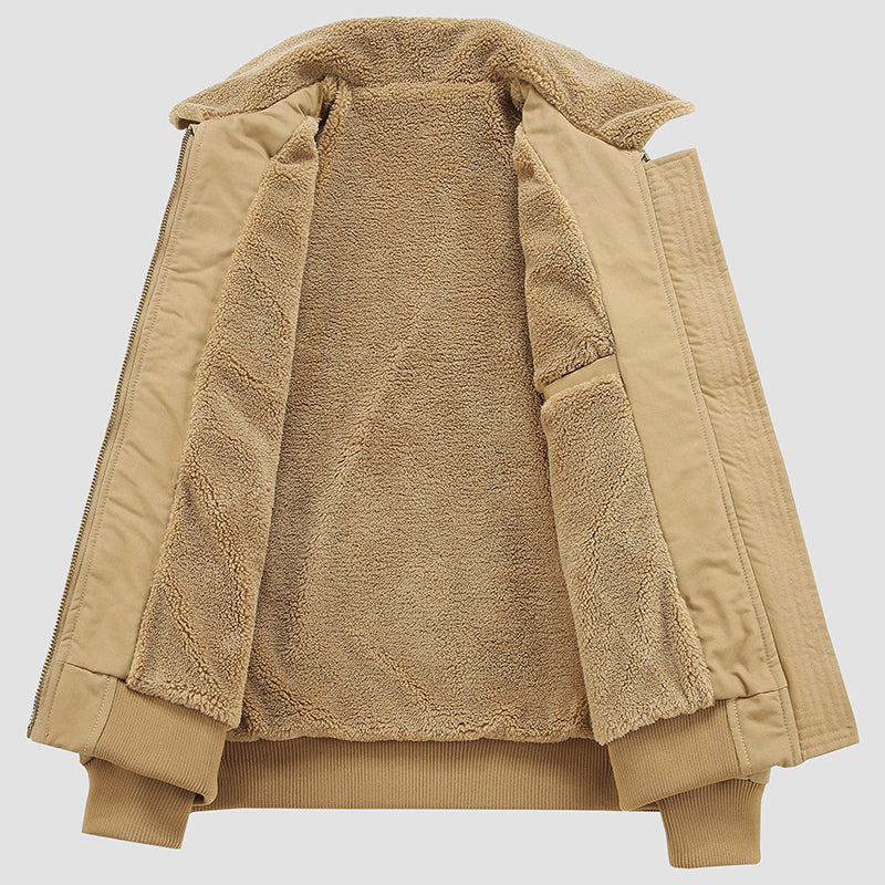 Men’s Cotton Winter Jacket with Fleece Lining