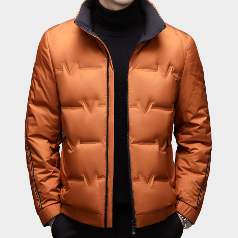 Men’s Duck Down Winter Zipper Jacket
