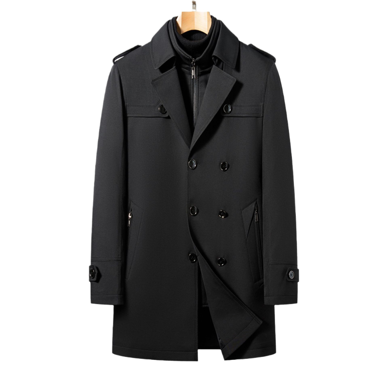 Men Mid-Length Business Casual Winter Down Coat