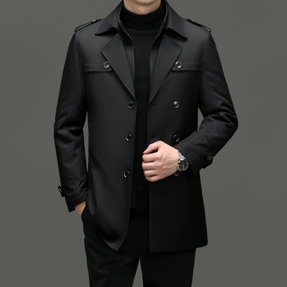 Men Mid-Length Business Casual Winter Down Coat