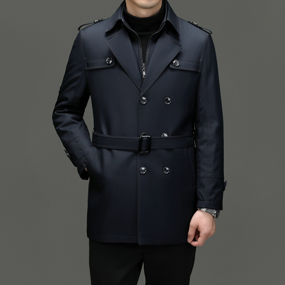 Men Mid-Length Business Casual Winter Down Coat