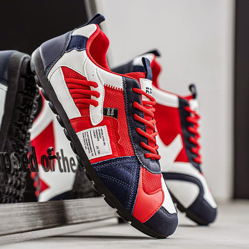 Men’s Retro Street Sneakers with Multi-Color Design