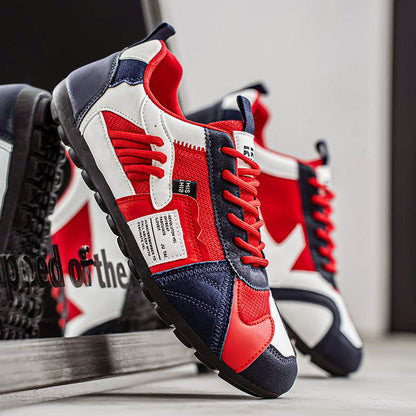 Men’s Retro Street Sneakers with Multi-Color Design