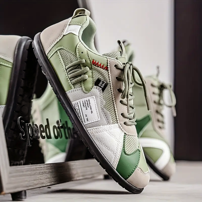 Men’s Retro Street Sneakers with Multi-Color Design