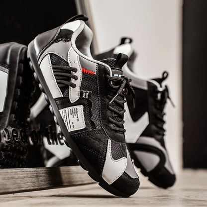 Men’s Retro Street Sneakers with Multi-Color Design