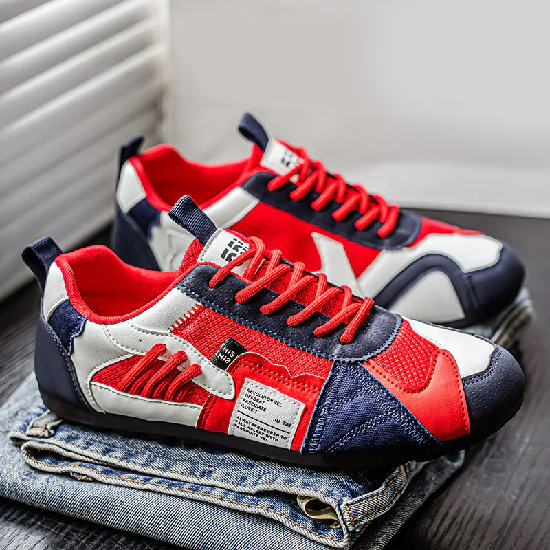 Men’s Retro Street Sneakers with Multi-Color Design
