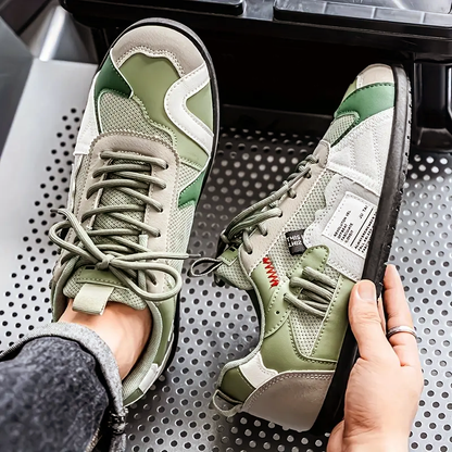 Men’s Retro Street Sneakers with Multi-Color Design