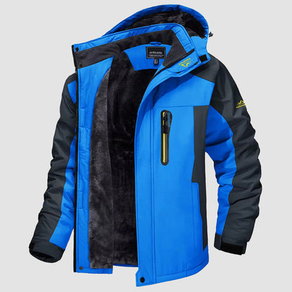 Men’s Weather-Resistant Ski Jacket with Fleece Lining