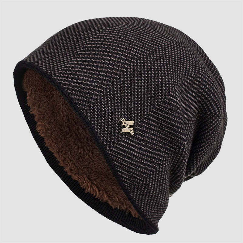 Men’s Winter Knit Beanie with Fleece Lining