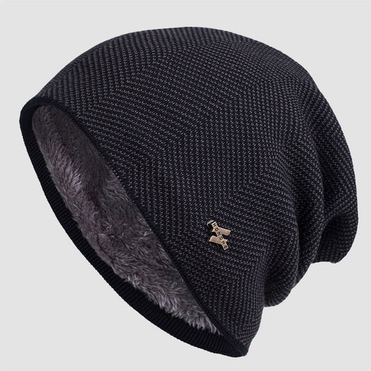 Men’s Winter Knit Beanie with Fleece Lining
