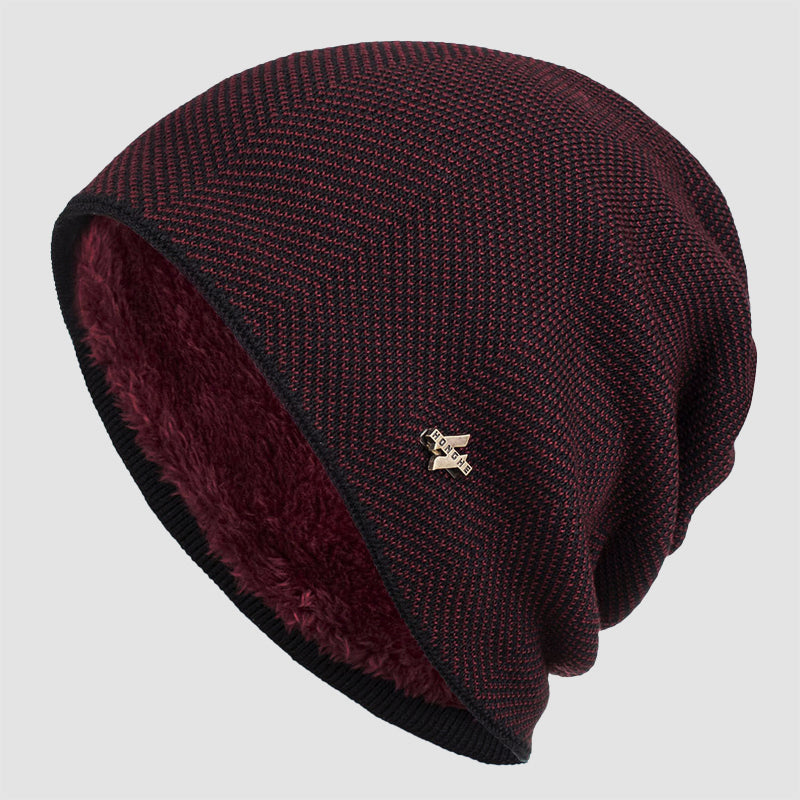 Men’s Winter Knit Beanie with Fleece Lining