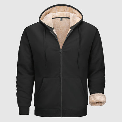 Men’s Full-Zip Hoodie with Sherpa Interior
