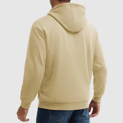 Men’s Full-Zip Hoodie with Sherpa Interior
