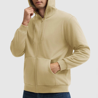 Men’s Full-Zip Hoodie with Sherpa Interior
