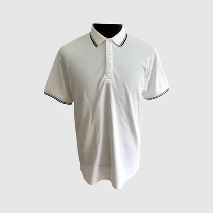 High Quality Cotton Polo Shirts Short Sleeve White