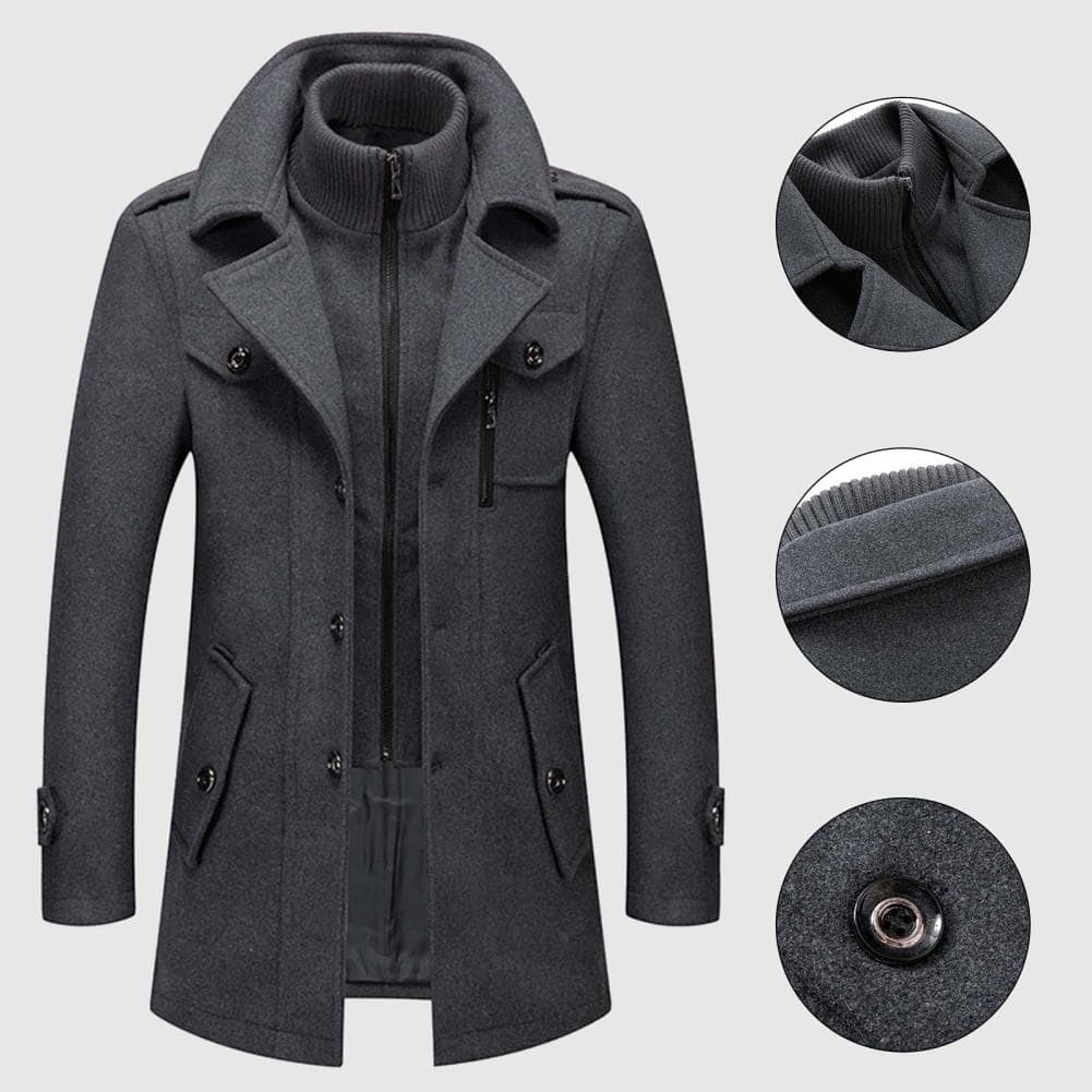 Men’s Wool Blend Weather-Ready Coat