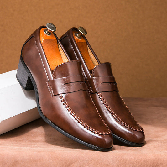 Olivier Marquisé Formal Loafers with Structured Heel