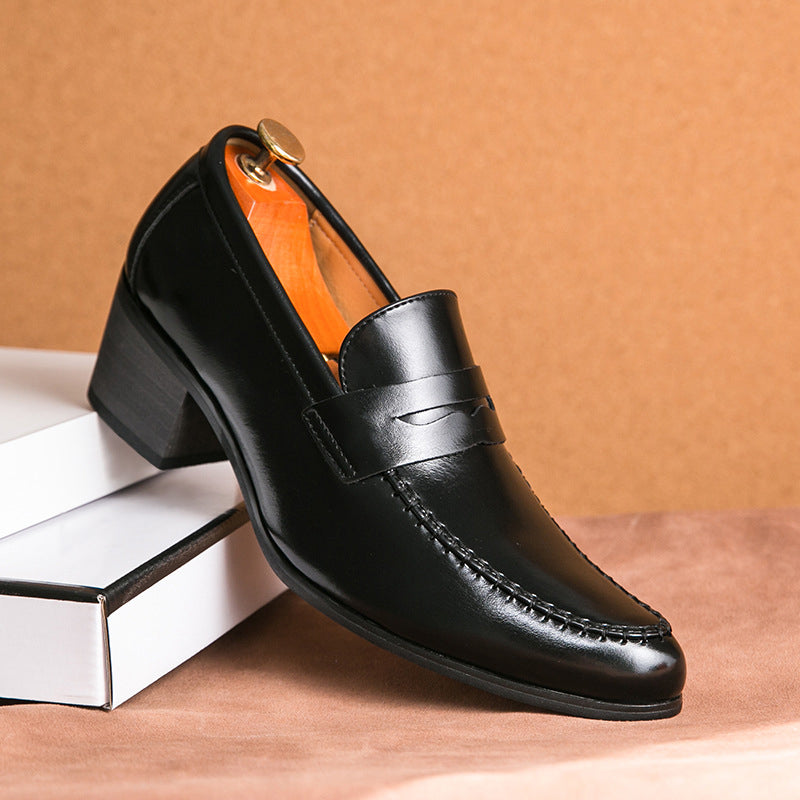 Olivier Marquisé Formal Loafers with Structured Heel