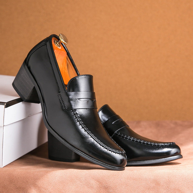 Olivier Marquisé Formal Loafers with Structured Heel