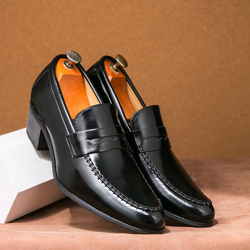 Olivier Marquisé Formal Loafers with Structured Heel