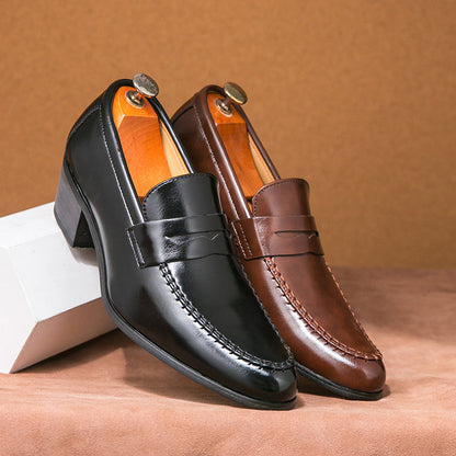 Olivier Marquisé Formal Loafers with Structured Heel
