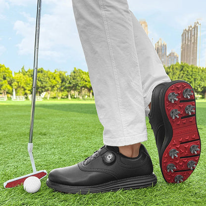 Olivier Marquisé Leather Golf Shoes with Spiked Sole