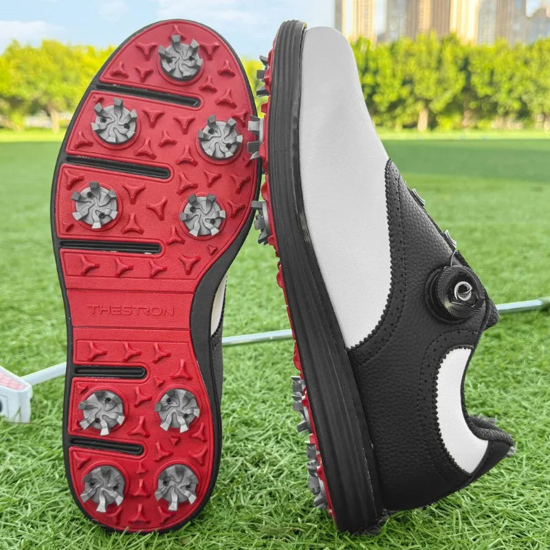 Olivier Marquisé Leather Golf Shoes with Spiked Sole