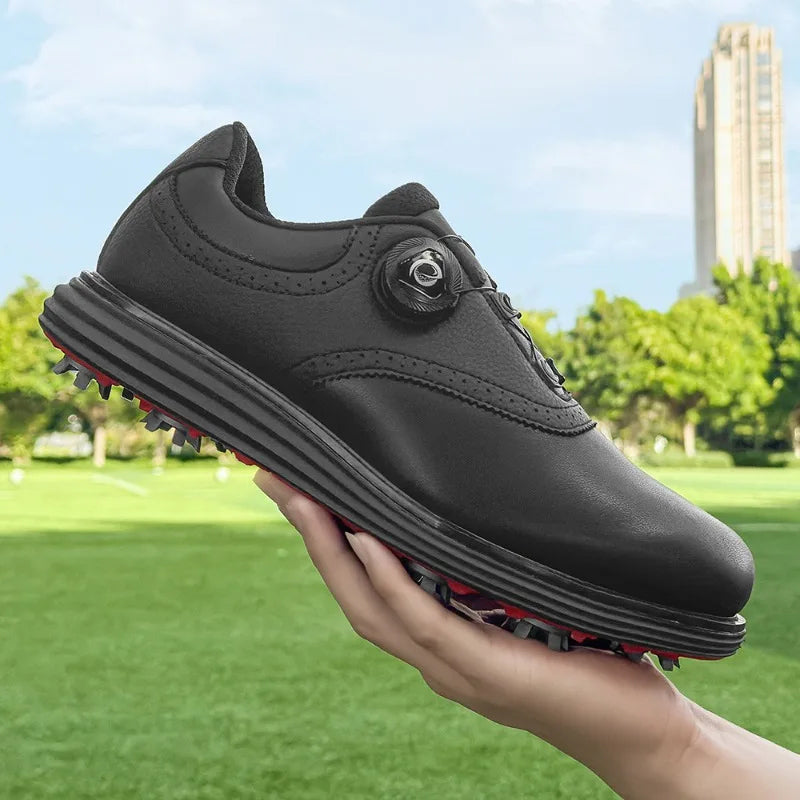 Olivier Marquisé Leather Golf Shoes with Spiked Sole