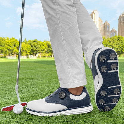 Olivier Marquisé Leather Golf Shoes with Spiked Sole