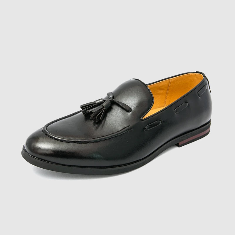 Oxford Crest Tassel Loafers