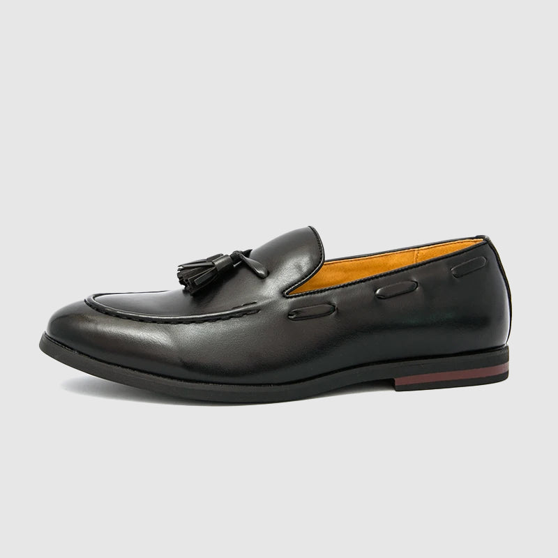 Oxford Crest Tassel Loafers