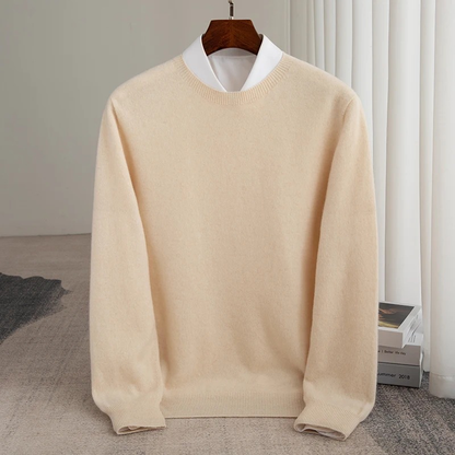 Premium Men Slim-Fit Cashmere Pullover Sweater