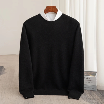 Premium Men Slim-Fit Cashmere Pullover Sweater