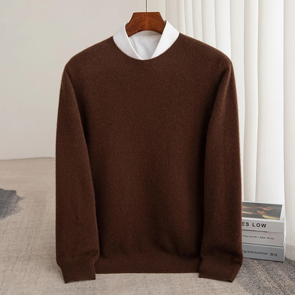 Premium Men Slim-Fit Cashmere Pullover Sweater