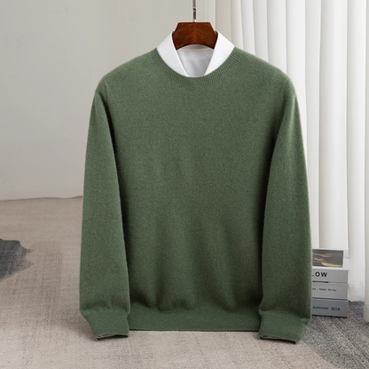 Premium Men Slim-Fit Cashmere Pullover Sweater