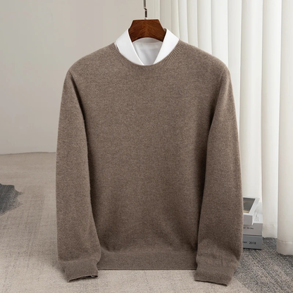 Premium Men Slim-Fit Cashmere Pullover Sweater